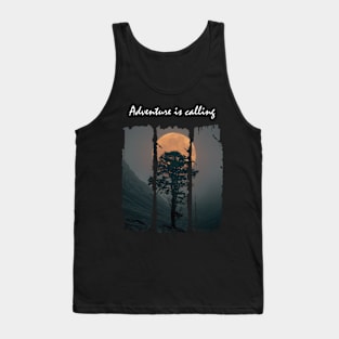 Adventure is calling Dark Tank Top